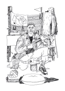 Autoportrait et décor